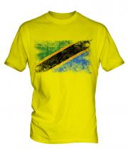 Tanzania Distressed Flag Mens T-Shirt