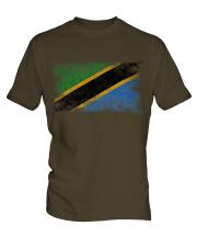 Tanzania Distressed Flag Mens T-Shirt