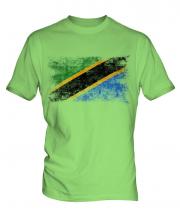 Tanzania Distressed Flag Mens T-Shirt