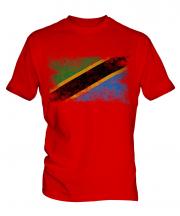 Tanzania Distressed Flag Mens T-Shirt