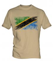 Tanzania Distressed Flag Mens T-Shirt