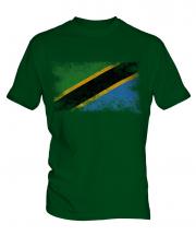 Tanzania Distressed Flag Mens T-Shirt