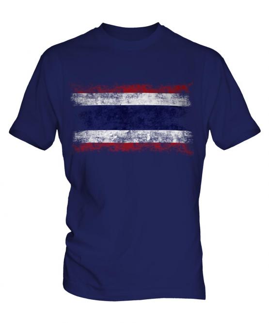 Thailand Distressed Flag Mens T-Shirt