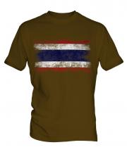 Thailand Distressed Flag Mens T-Shirt