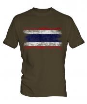 Thailand Distressed Flag Mens T-Shirt