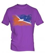 Tierra Del Fuego Province Distressed Flag Mens T-Shirt