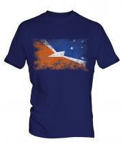 Tierra Del Fuego Province Distressed Flag Mens T-Shirt