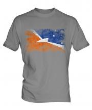 Tierra Del Fuego Province Distressed Flag Mens T-Shirt