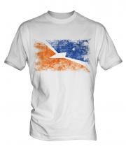 Tierra Del Fuego Province Distressed Flag Mens T-Shirt