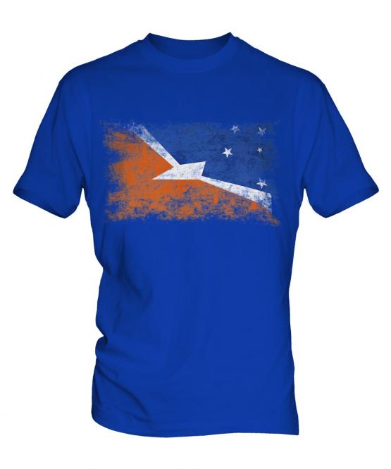 Tierra Del Fuego Province Distressed Flag Mens T-Shirt