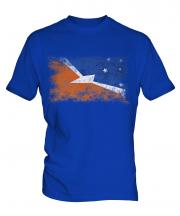 Tierra Del Fuego Province Distressed Flag Mens T-Shirt