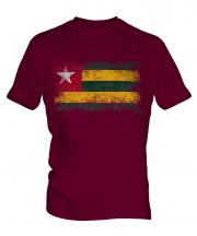Togo Distressed Flag Mens T-Shirt