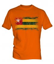 Togo Distressed Flag Mens T-Shirt