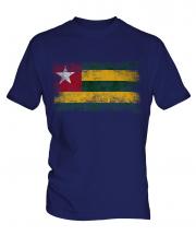 Togo Distressed Flag Mens T-Shirt