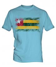 Togo Distressed Flag Mens T-Shirt