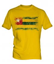 Togo Distressed Flag Mens T-Shirt