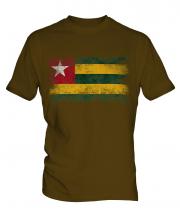 Togo Distressed Flag Mens T-Shirt