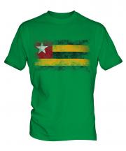 Togo Distressed Flag Mens T-Shirt