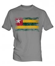 Togo Distressed Flag Mens T-Shirt