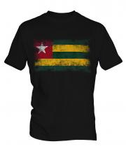 Togo Distressed Flag Mens T-Shirt