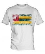 Togo Distressed Flag Mens T-Shirt