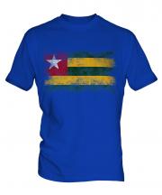 Togo Distressed Flag Mens T-Shirt