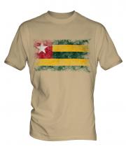 Togo Distressed Flag Mens T-Shirt
