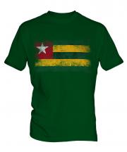Togo Distressed Flag Mens T-Shirt