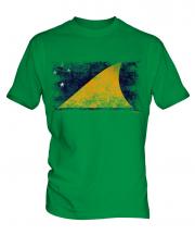 Tokelau Distressed Flag Mens T-Shirt