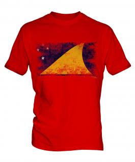 Tokelau Distressed Flag Mens T-Shirt