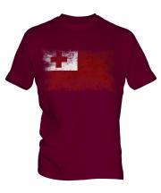 Tonga Distressed Flag Mens T-Shirt