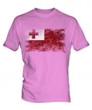 Tonga Distressed Flag Mens T-Shirt