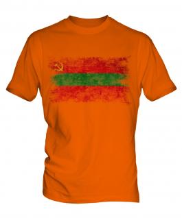 Transnistria Distressed Flag Mens T-Shirt