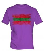 Transnistria Distressed Flag Mens T-Shirt