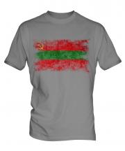 Transnistria Distressed Flag Mens T-Shirt