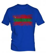 Transnistria Distressed Flag Mens T-Shirt