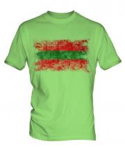 Transnistria Distressed Flag Mens T-Shirt
