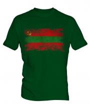 Transnistria Distressed Flag Mens T-Shirt