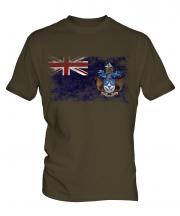 Tristan Da Cunha Distressed Flag Mens T-Shirt