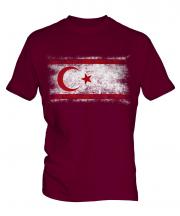Turkish Republic Of Northern Cyprus Distressed Flag Mens T-Shirt