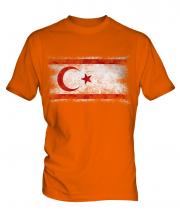 Turkish Republic Of Northern Cyprus Distressed Flag Mens T-Shirt