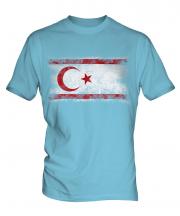 Turkish Republic Of Northern Cyprus Distressed Flag Mens T-Shirt