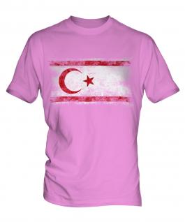 Turkish Republic Of Northern Cyprus Distressed Flag Mens T-Shirt