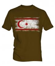 Turkish Republic Of Northern Cyprus Distressed Flag Mens T-Shirt