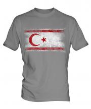 Turkish Republic Of Northern Cyprus Distressed Flag Mens T-Shirt