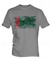 Turkmenistan Distressed Flag Mens T-Shirt