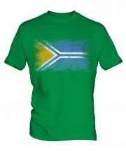 Tuva Distressed Flag Mens T-Shirt