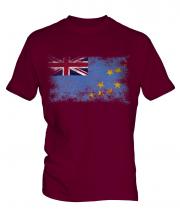 Tuvalu Distressed Flag Mens T-Shirt