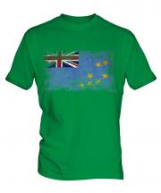 Tuvalu Distressed Flag Mens T-Shirt