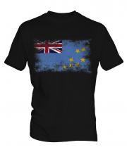 Tuvalu Distressed Flag Mens T-Shirt